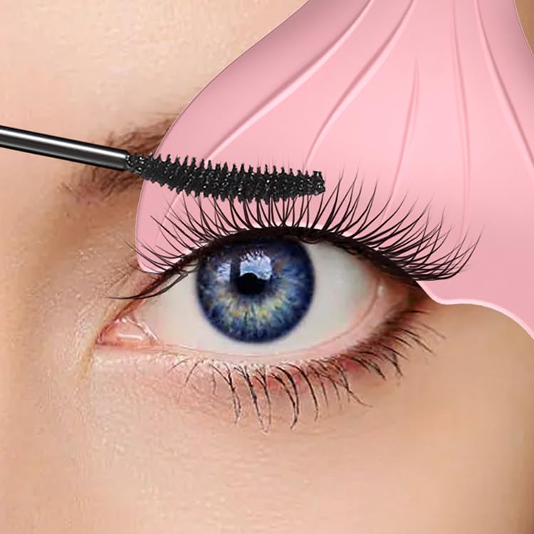 Vitalogy Reusable Silicone Eyeliner Mascara Shield & Eyebrow Comb - 3-in-1 Makeup Tool for Beginners | Perfect for Precise Eyeliner, Mascara Application & Eyebrow Styling | Great for Everyday Makeup, Professional Looks & Cosplay Costumes - 1 Piece