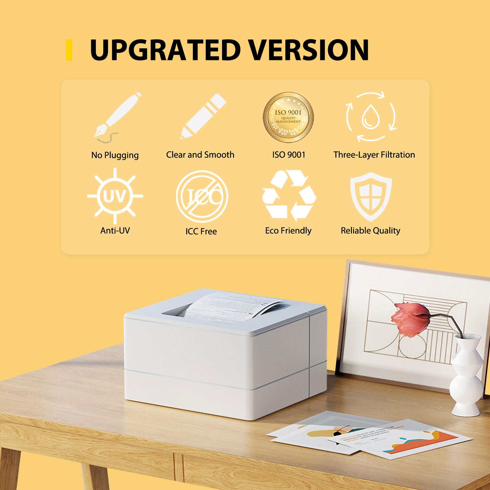 Sublimation Ink for Epson Printers - Syringe-Free Autofill, Anti-UV