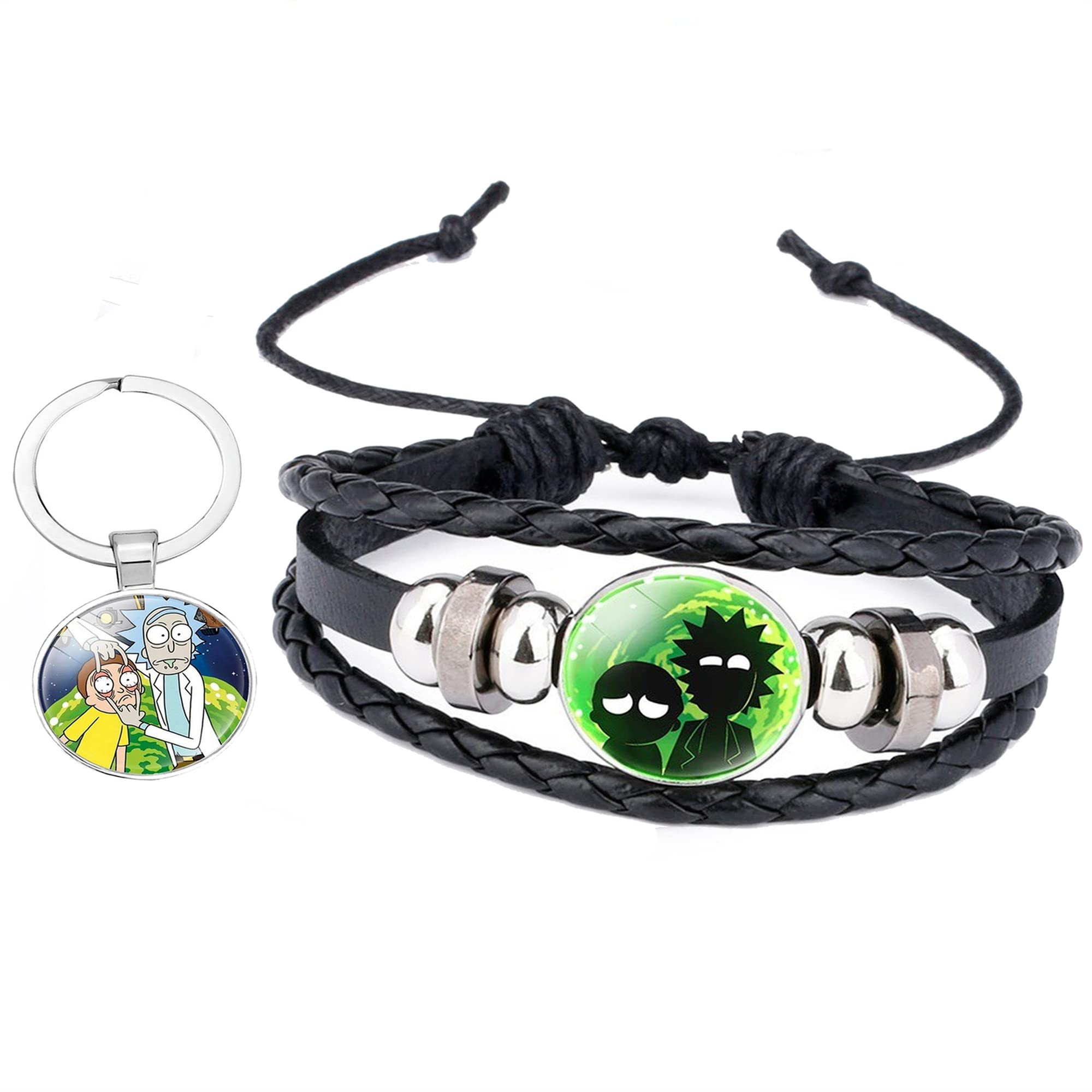 Anime Leather Bracelet for Men & Women - Cartoon Wristband Cosplay Jewelry Gift for Anime Fans - Perfect for Cosplay Events, Birthday Gifts & Anime Conventions
