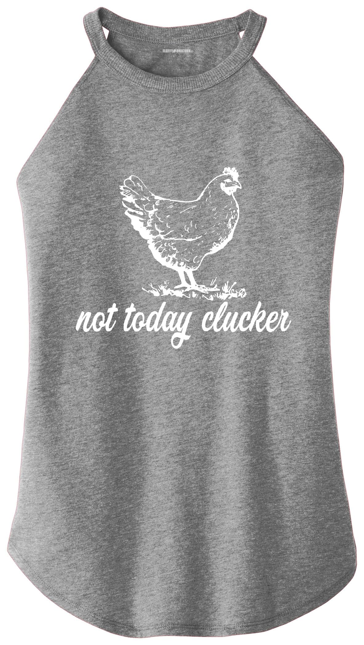 Women's Funny 'Not Today' Clucker Rocker Graphic Tank Top - Casual Summer Tee for Beach, Parties & Everyday Wear