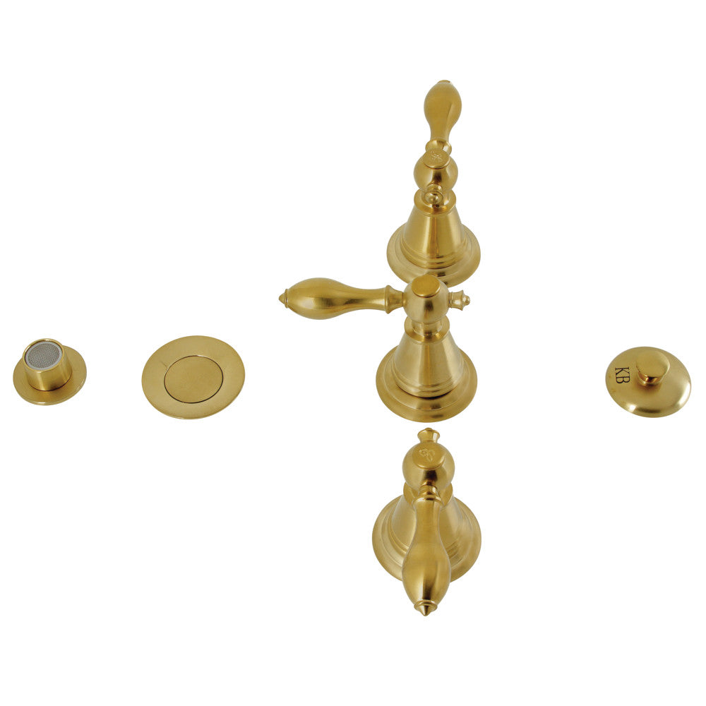 Kingston Brass KB328AL Victorian 3-Handle Bidet Faucet - Elegant Bathroom Fixture for Modern & Classic Bathrooms | Perfect for Spa-Like Luxury & Hygiene