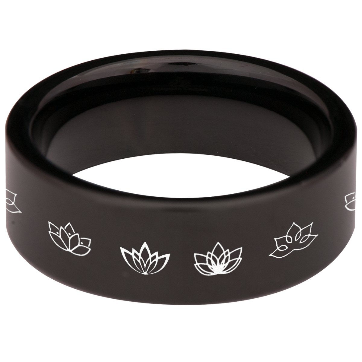 Tungsten Carbide Yin Yang Ring for Men & Women - 8mm Wedding Band, Anniversary Gift, Unisex Jewelry - Perfect for Couples, Engagements, and Special Occasions