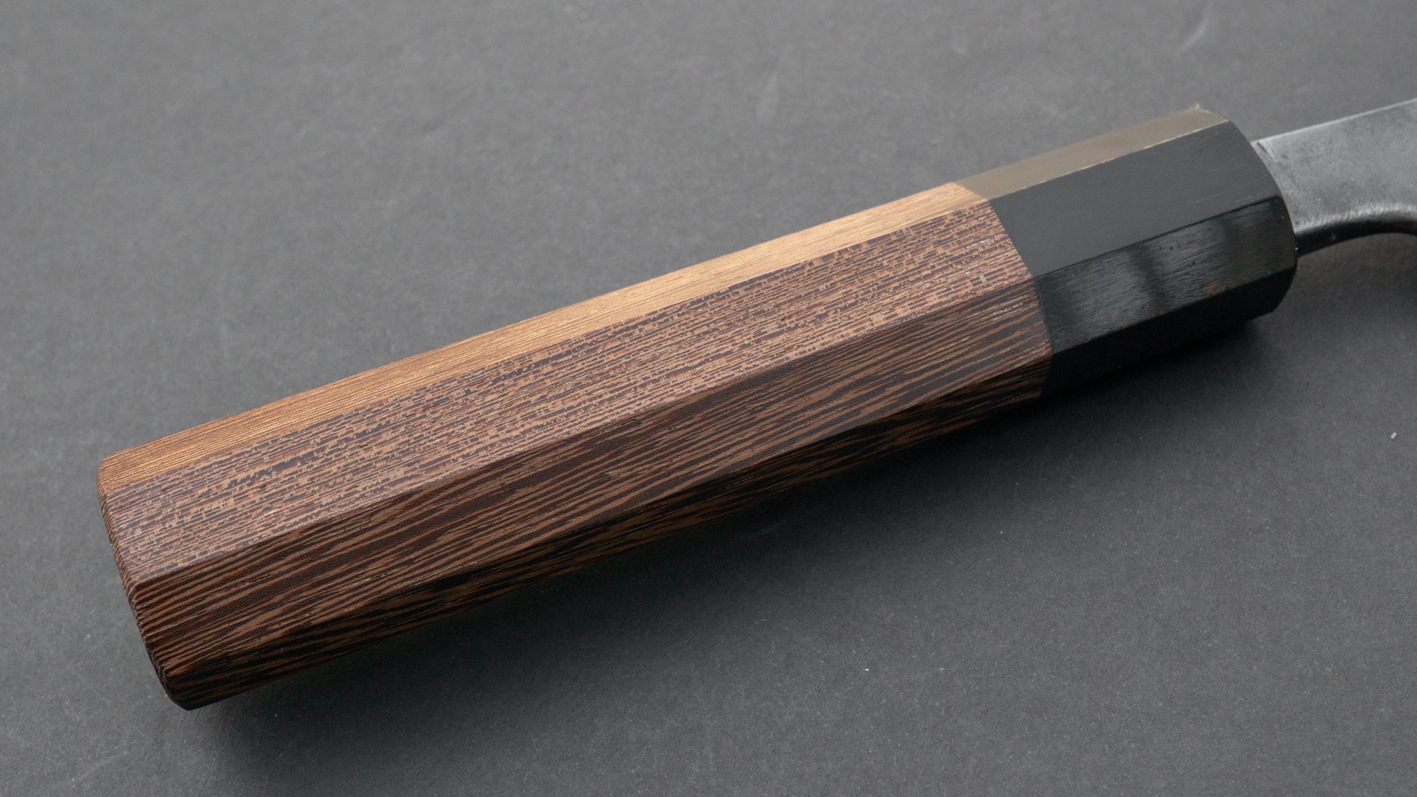 Premium Jiro Tsuchime Wa Santoku Knife 165mm - Japanese High Carbon Steel Blade with Taihei Tagayasan Wood Handle (#050) - Perfect for Slicing, Dicing & Chopping Vegetables, Meat & Fish in Professional & Home Kitchens