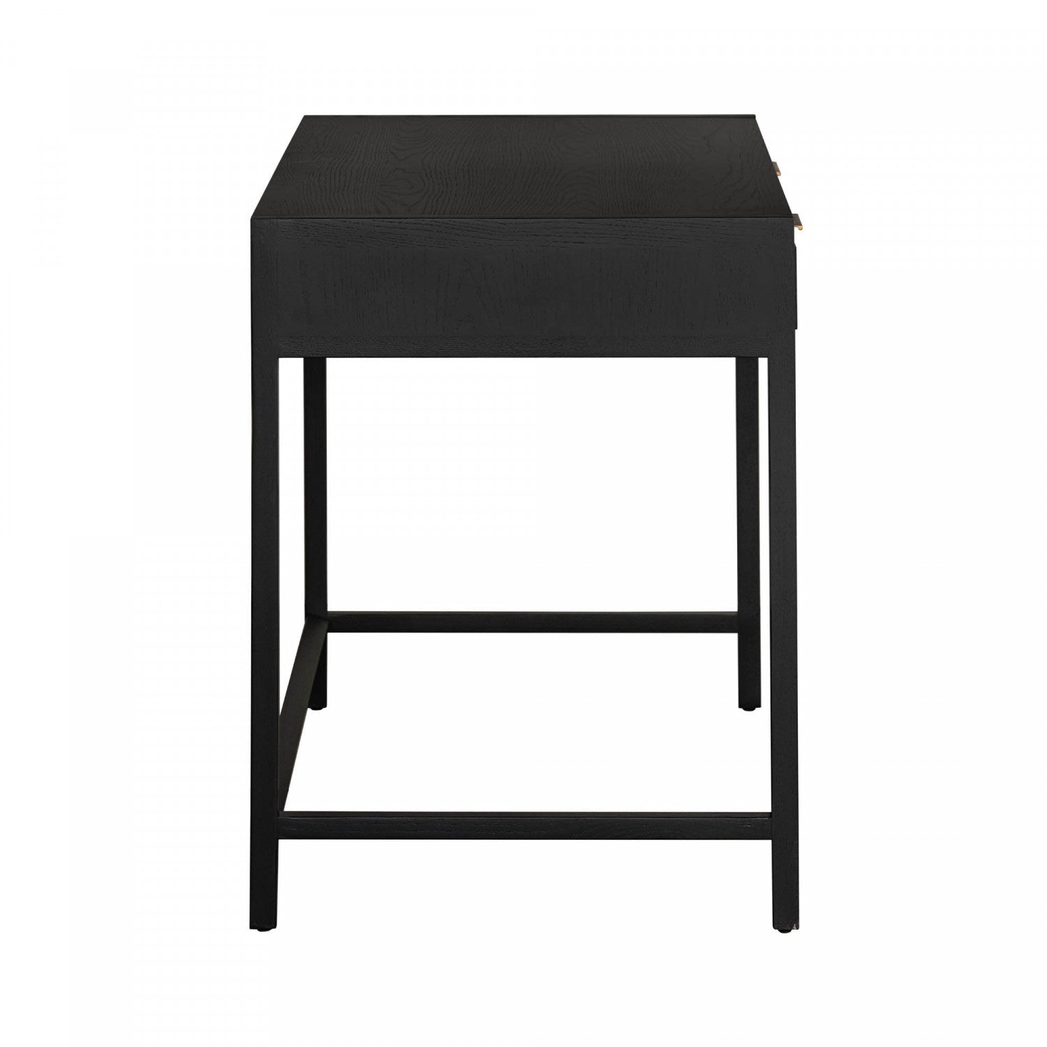 Premium Ebony Wood Nurelle Desk - Modern Home Office Furniture for Work & Study | Stylish Writing Desk for Small Spaces & Apartments