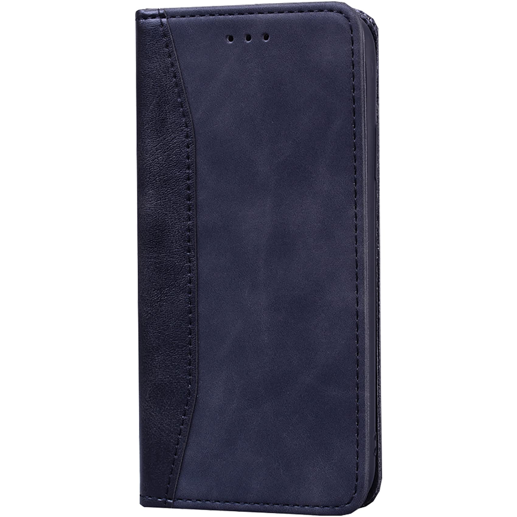 TANSKE iPhone 11 Wallet Case - PU Leather Card Holder with Magnetic Closure, Kickstand & Wrist Strap | Shockproof Flip Folio Protective Cover (Black) | Perfect for Work, Travel & Everyday Use
