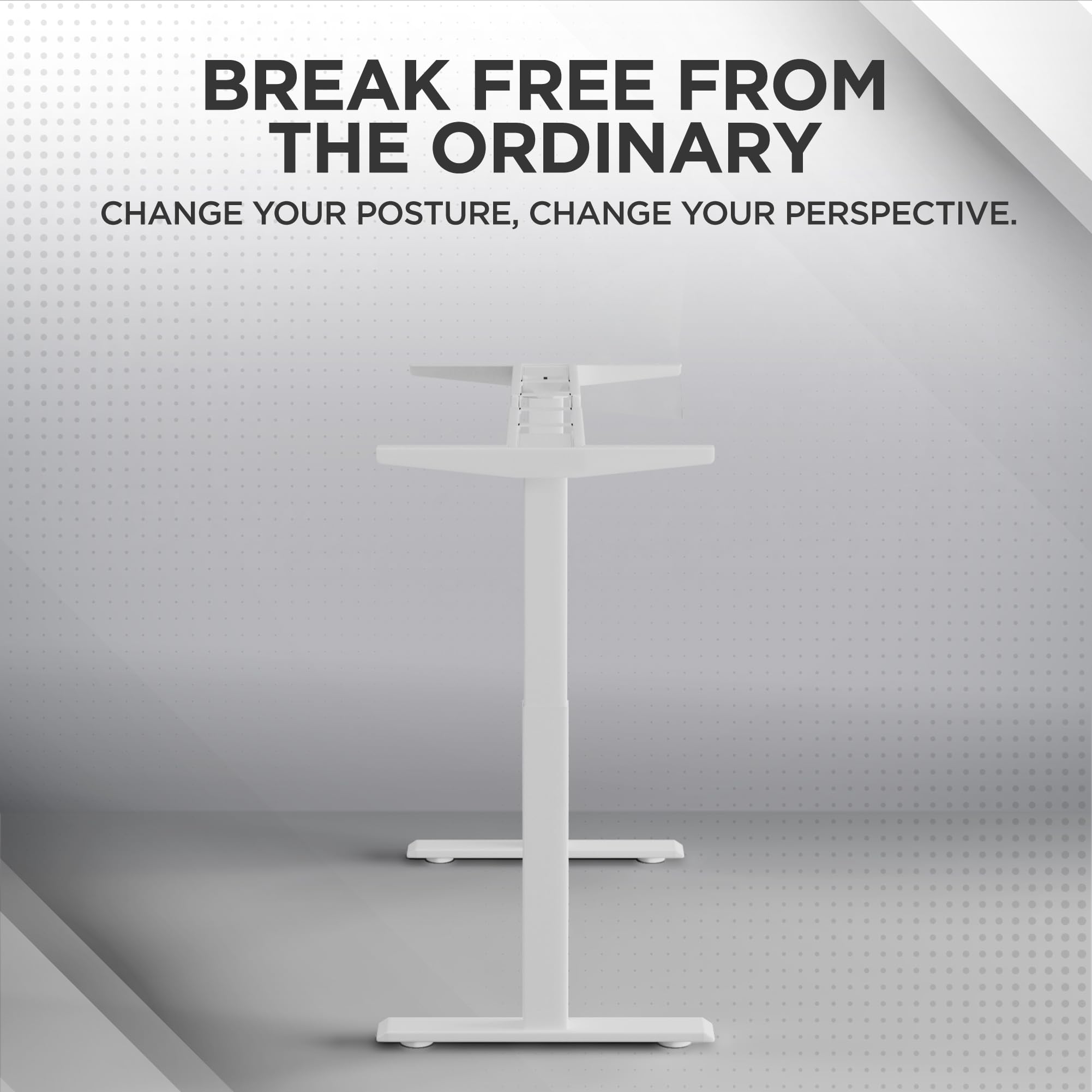 Rise Up Electric Standing Desk Legs - Dual Motor Adjustable Height Frame with Memory Function for Sit Stand Workstation | Perfect for Home Office, Gaming & Workspace Ergonomics
