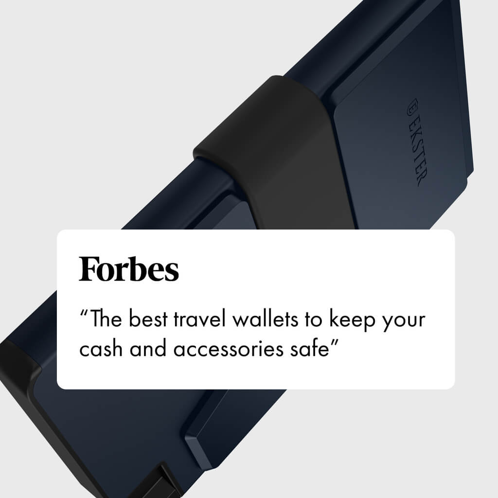 Ekster Pro RFID Blocking Aluminum Card Holder - Slim Minimalist Wallet for Men & Women - Perfect for Travel, Business & Everyday Carry