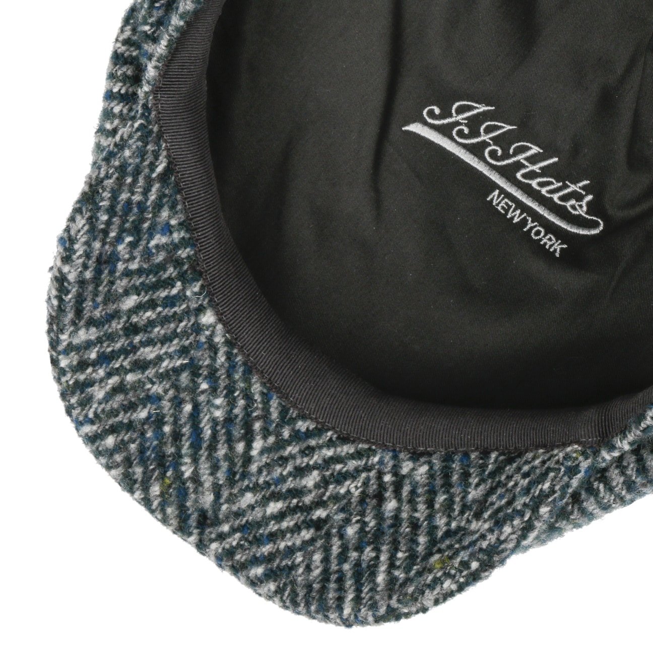 JJ Hats Men's Herringbone Virgin Wool Driver Cap - Classic Vintage Style for Outdoor Activities, Driving, and Casual Wear