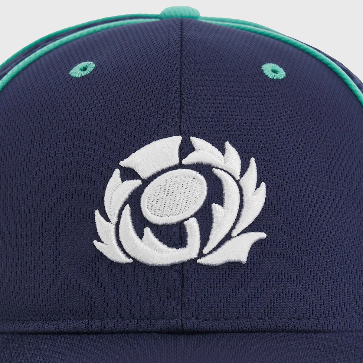 Scotland Rugby Baseball Cap - Macron Navy & Green Adjustable Snapback Hat for Men & Women - Perfect for Rugby Games, Sports Events & Casual Wear