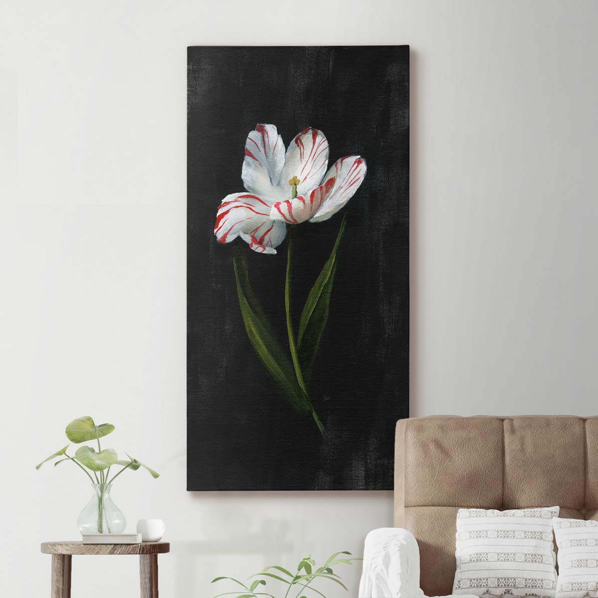 White Floral Canvas Wall Art - 8