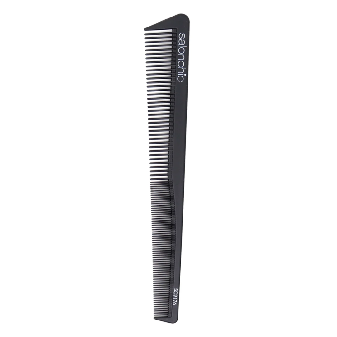 SalonChic Professional Carbon Combs - Heat Resistant Pintail Styling Combs (2-Pack) for Hairdressing, Styling & Salon Use