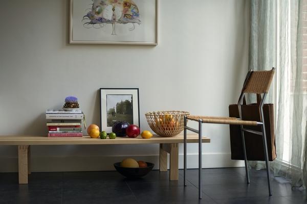 Spectrum Design Martin Visser BZ Stedelijk Museum Amsterdam Bench - Mid-Century Modern Wooden Bench for Living Room, Bedroom & Office Decor