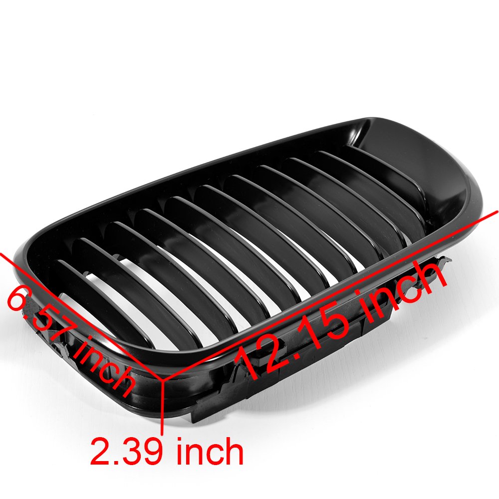 Black Euro Sport Front Bumper Hood Kidney Grille for 2002-2005 BMW E46 320i 325i 330i Sedan (4-Door) - Replacement Grille Upgrade for Enhanced Style & Performance - Perfect for Car Enthusiasts & DIY Auto Modifications