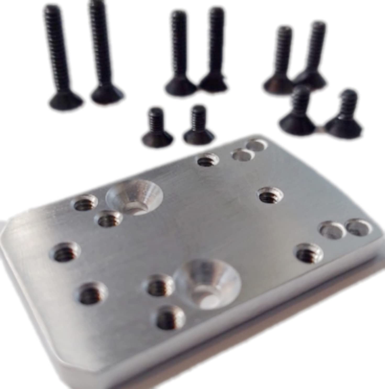 ADE Universal Red Dot Mounting Plate Adapter - Convert RMR/SRO Footprint Optics to Fit ADE RD3, Vortex Venom/Viper, Burris Fastfire & Shield Red Dots - Perfect for Pistol Optics & Firearm Accessories