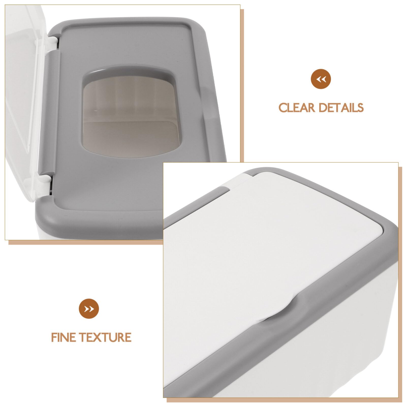 Luxshiny Baby Wipes Dispenser - Plastic Storage Box with Lid for Facial Tissues & Wipes | Portable & Hygienic Solution for Diaper Changes, Nursery, Travel & On-the-Go Use