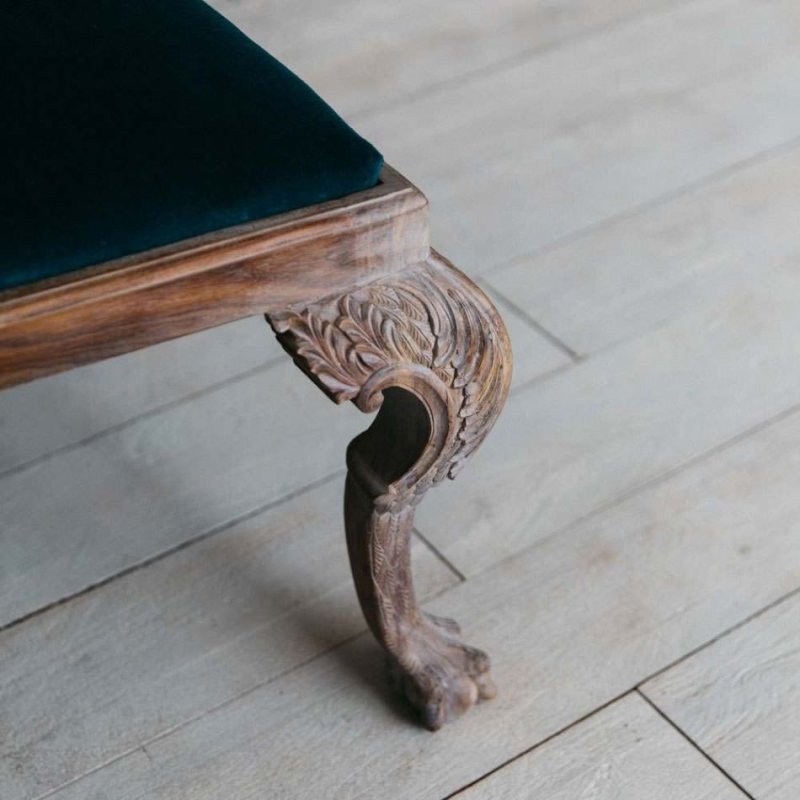 Hand Carved Intricate Parrot Dining Chair - Elegant Wooden Accent Chair for Dining Room, Living Room, or Office Decor - Perfect for Home and Restaurant Use