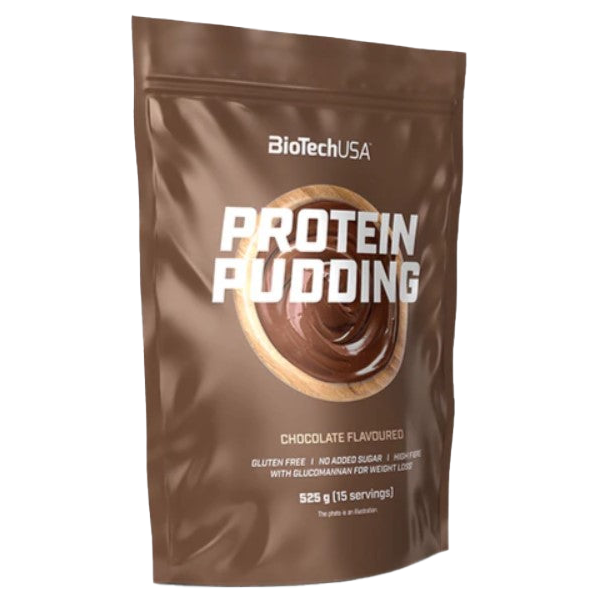 BioTechUSA Protein Pudding - Chocolate Flavor 525g | High Protein Dessert for Muscle Recovery & Weight Management | Perfect for Post-Workout, Snacks & Healthy Lifestyle