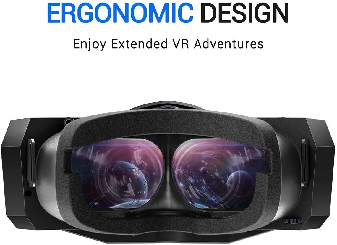 5K Plus VR Virtual Reality Headset - 200°FOV Wide View, Dual 2560x1440p RGB LCD Screens, 6 DOF Motion Tracking - Immersive 3D VR Glasses for Gaming, Movies & Virtual Travel Experiences