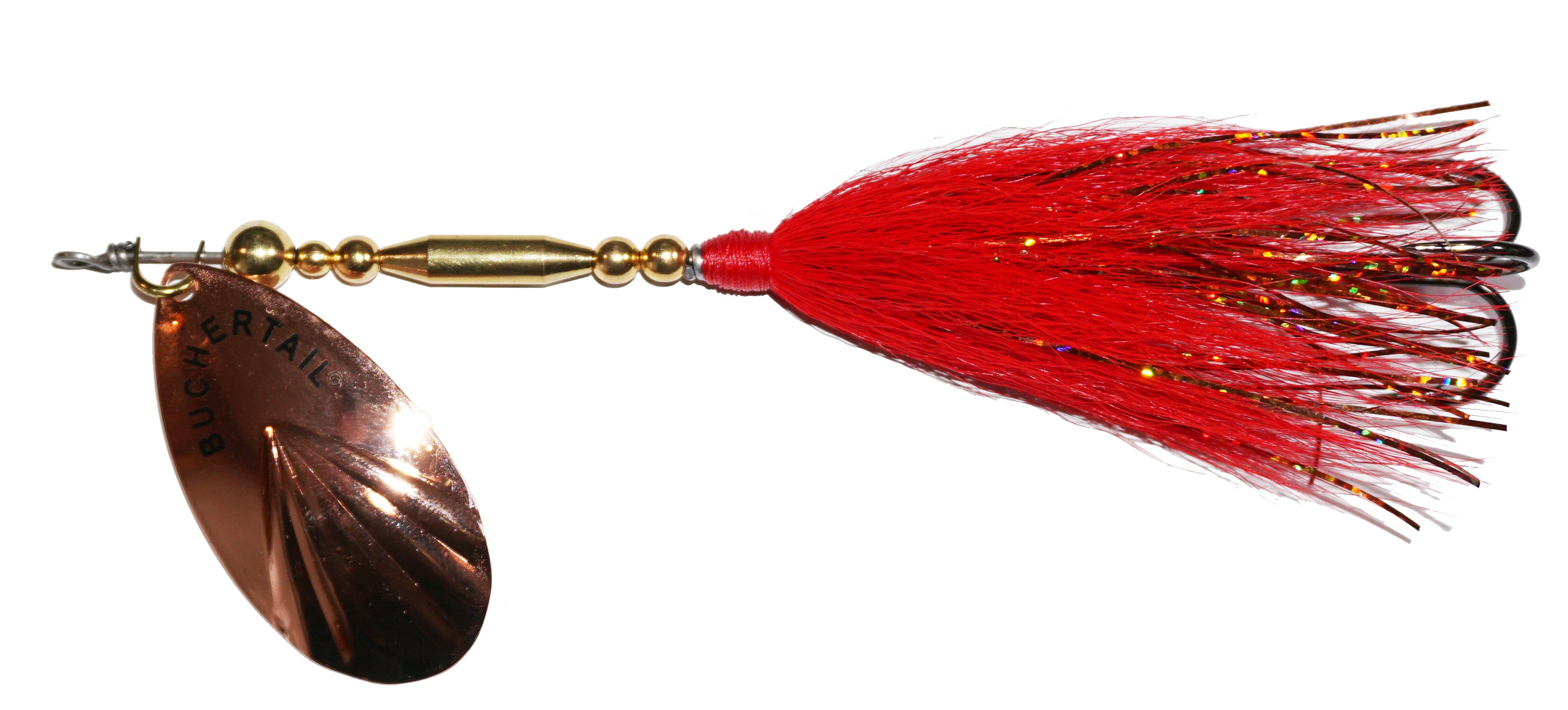 Buchertail Tin Buck Bucktail - Premium Fishing Lure for Bass, Trout & Walleye | Perfect for Freshwater & Saltwater Angling