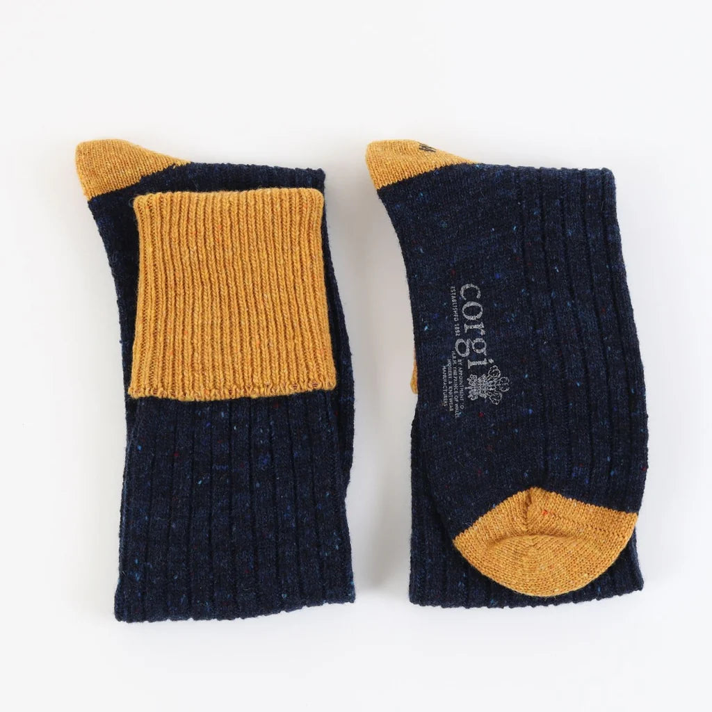 Men's Donegal Wool Welly Socks - Warm & Waterproof Winter Hiking Socks for Outdoor Activities & Cold Weather
