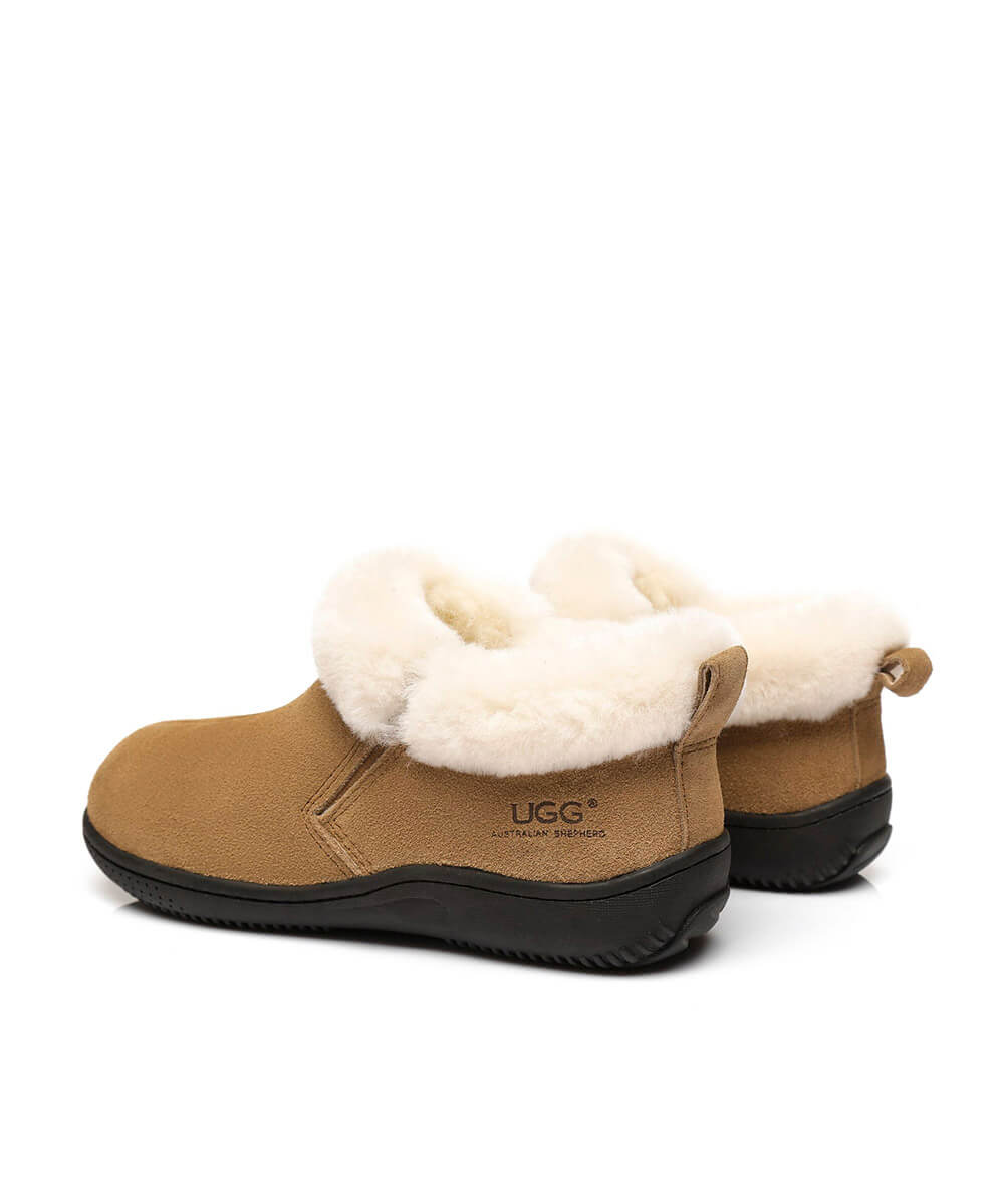 Women's UGG Daily Slippers - Cozy Indoor/Outdoor House Shoes with Soft Fleece Lining for Winter Comfort - Perfect for Lounging at Home, Running Errands & Cold Weather Wear