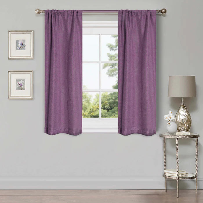 Blackout Curtains for Bedroom - 100% Linen Washable Room Darkening Curtains Set of 2 Panels - Perfect for Home Theater, Nursery & Light Sleepers