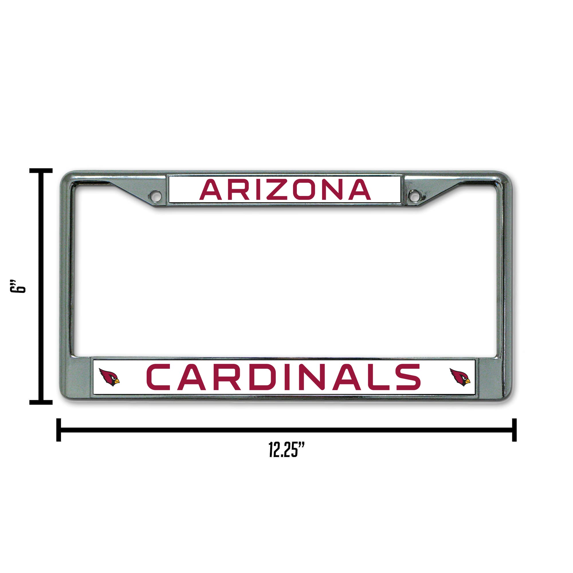 NFL Chrome License Plate Frame - Team Logo Car Accessory for Football Fans | Perfect for Tailgating, Game Day & Showcasing Team Spirit