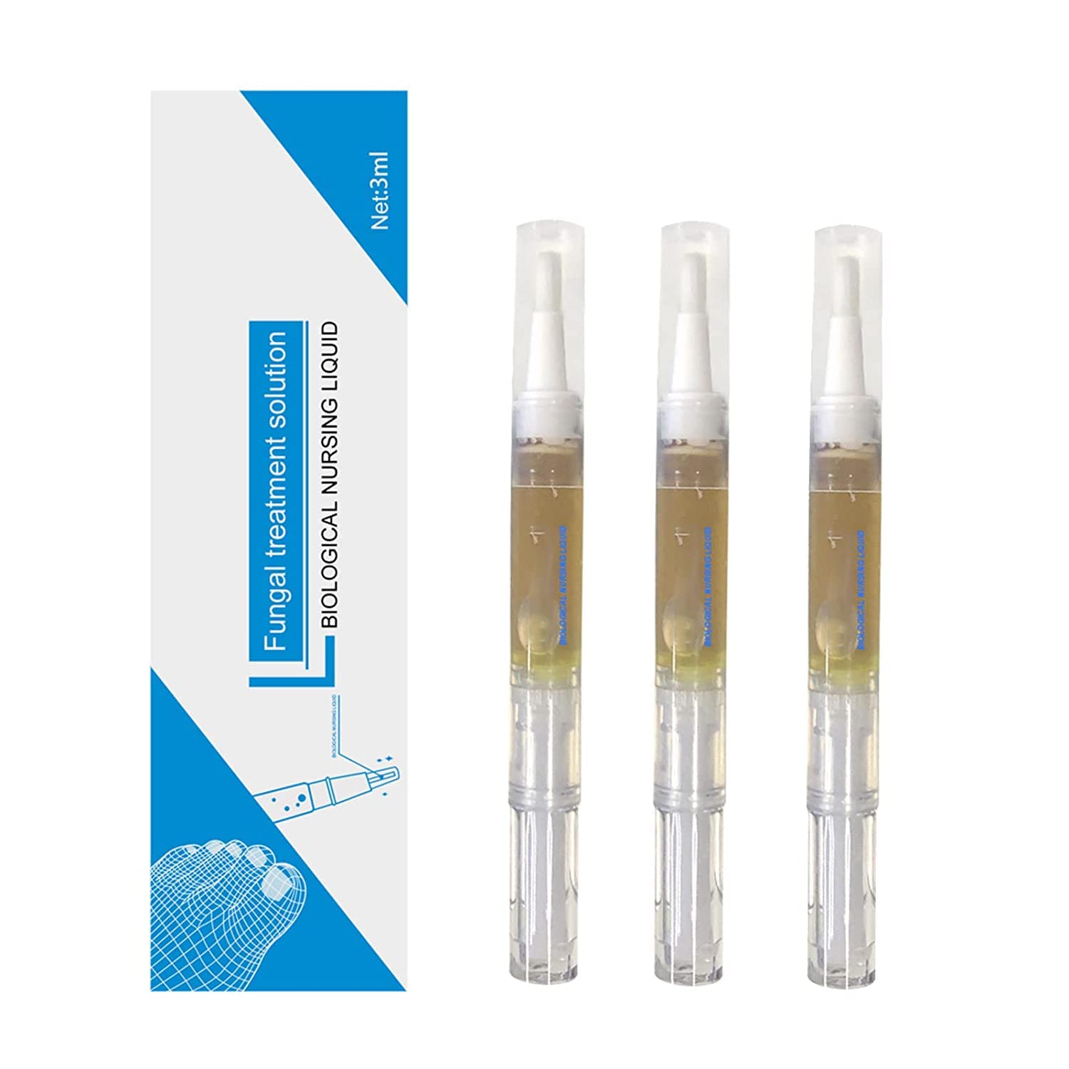 Okita Toenail Fungus Treatment Pen - Fast-Acting Antifungal Nail Repair for Toenails & Fingernails - Clinically Proven Fungus Eliminator (3 Pack) - Perfect for Athletes, Swimmers & Daily Foot Care