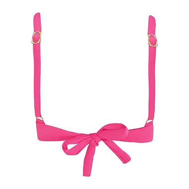 Premium Brazilian Triangle Bikini Top - Soft Pink Solid Color Push Up Swimwear for Women - Perfect for Beach Vacations, Pool Parties & Summer Getaways