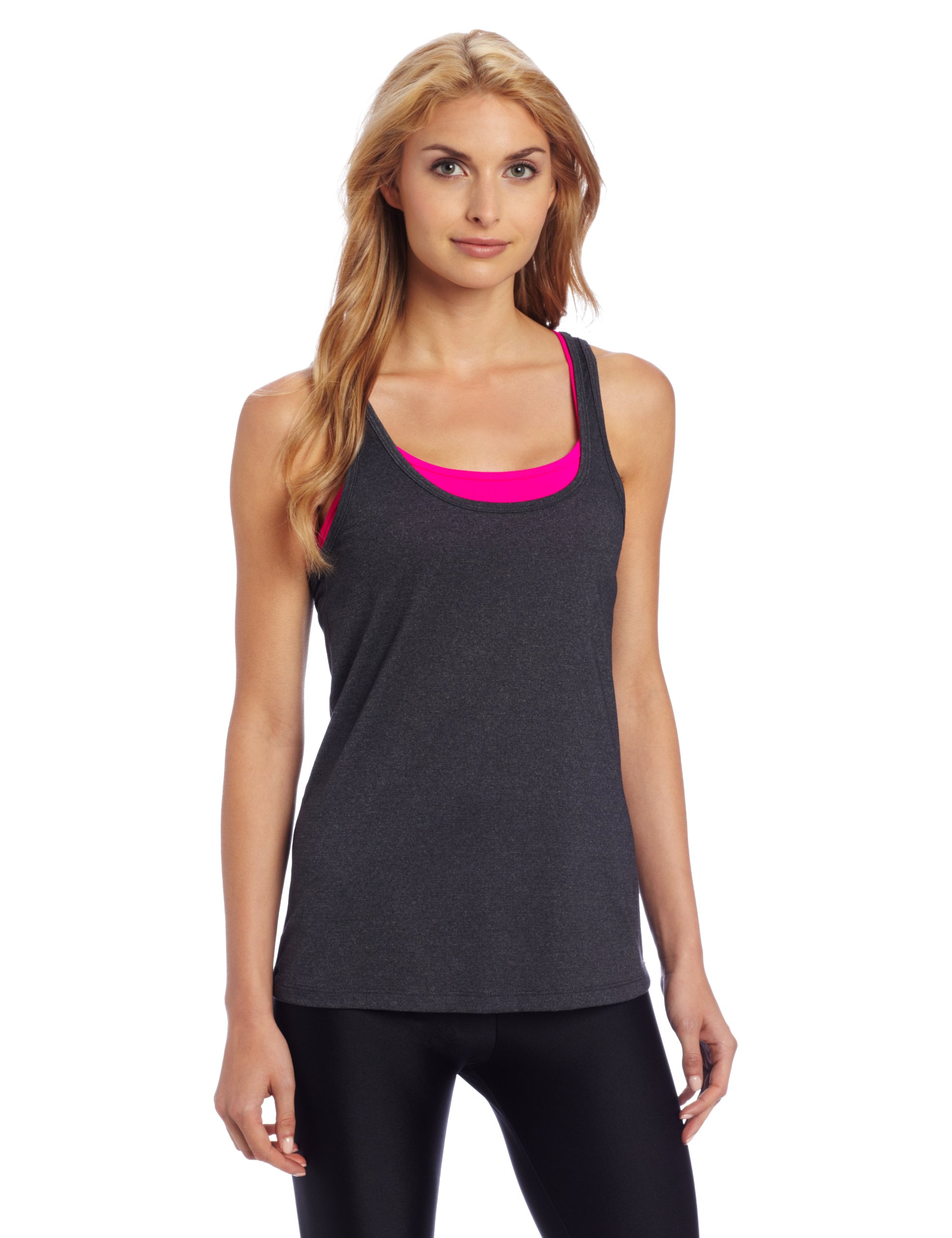 Beyond Yoga Women's Racerback Plunge Tank Top with Built-in Bra - Soft Workout Shirt for Yoga, Running & Gym - Comfortable Activewear for Women