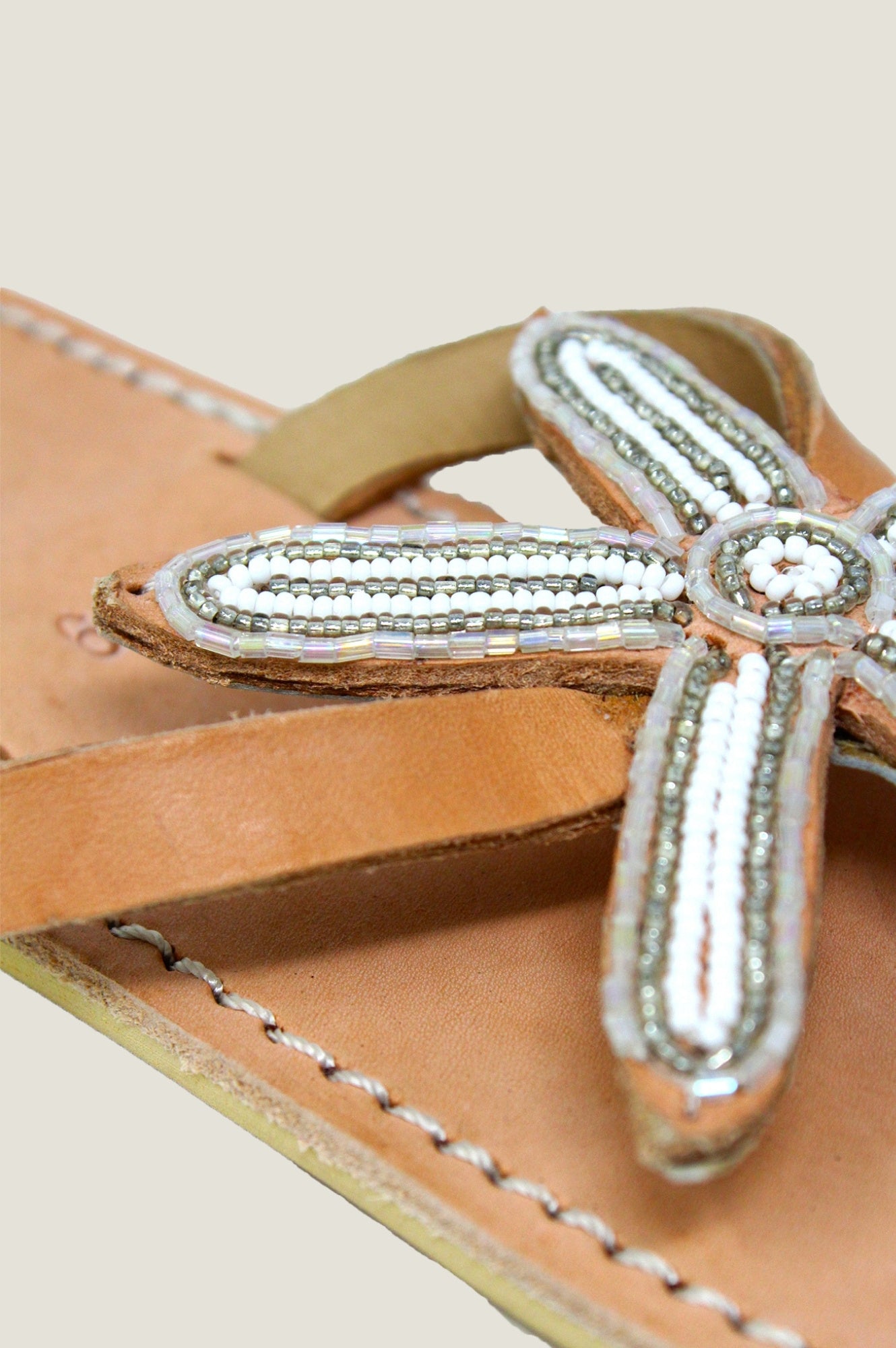 Flower Star Sandals for Women - Comfortable Summer Beach Sandals with Rhinestones | White & Silver Glitter | Perfect for Vacation, Pool Party, and Casual Outings