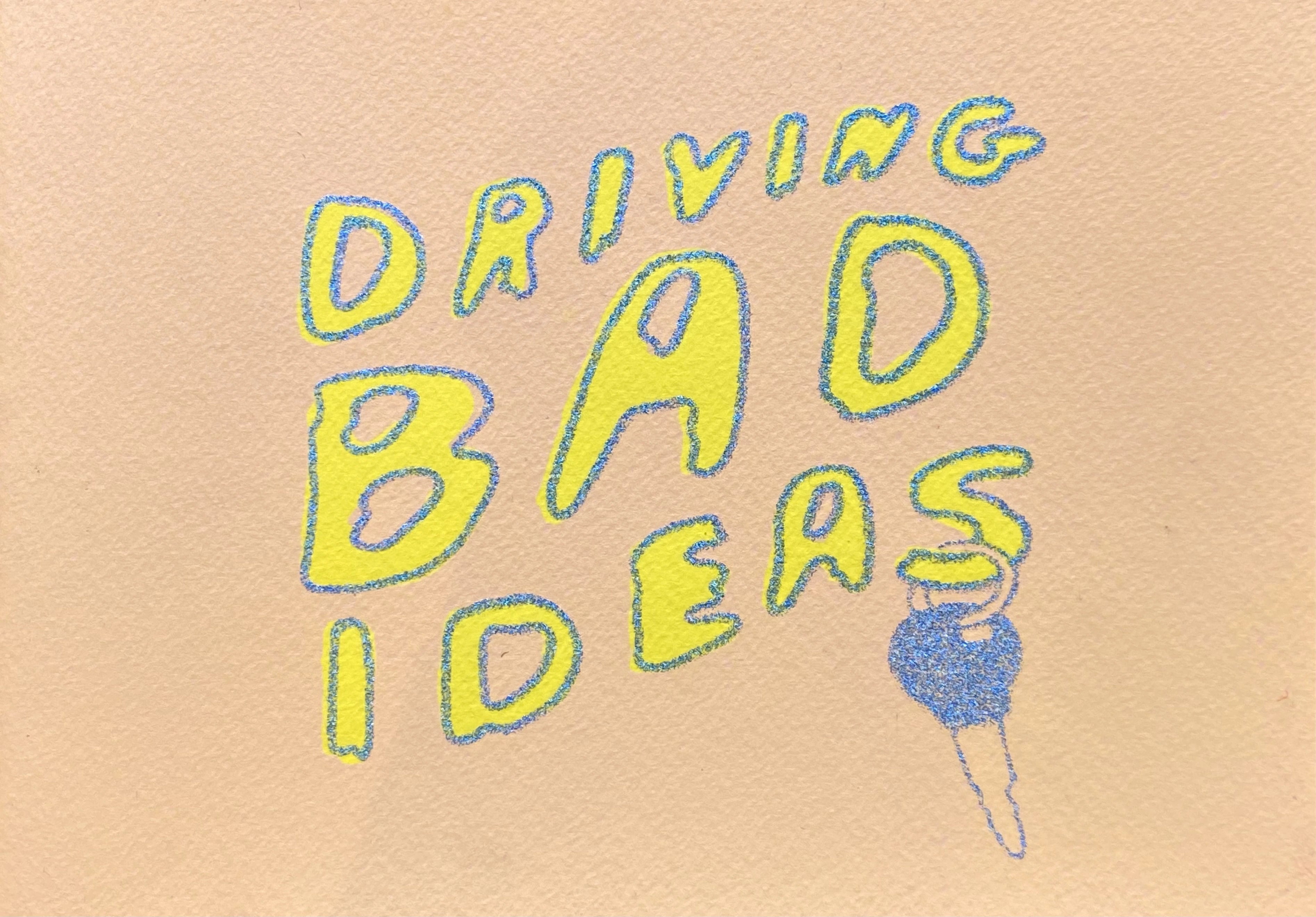 Driving Bad Ideas by Olivié Keck - Thought-Provoking Art Book for Creative Minds | Perfect for Home Decor, Office Inspiration & Gift Giving