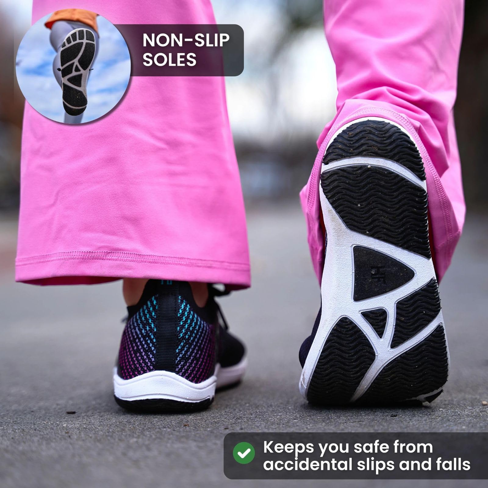 HF Vitality Healthy Ergonomic Barefoot Shoes - Zero Drop Sole, Wide Toe Box for Natural Toe Splay | Lightweight & Breathable Walking Sneakers for Men & Women | Perfect for Outdoor Running, Hiking & Everyday Comfort