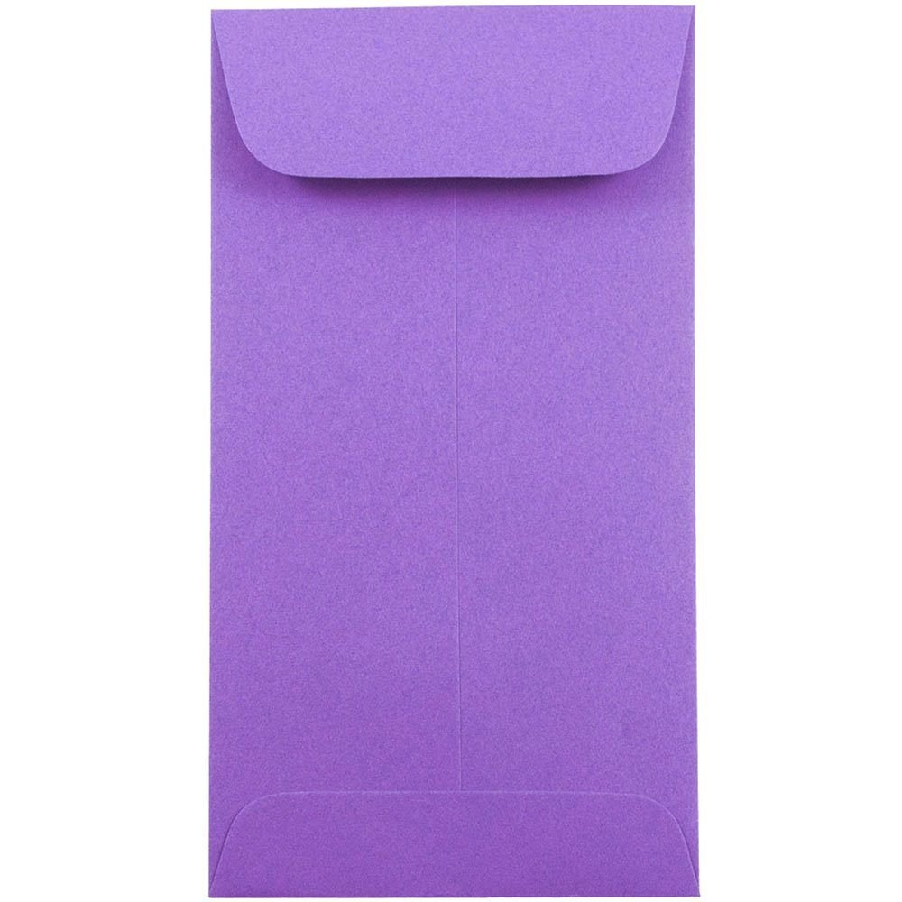 Violet Recycled Coin Envelopes 3.5x6.5 - Bulk 250 for Business & Gifting