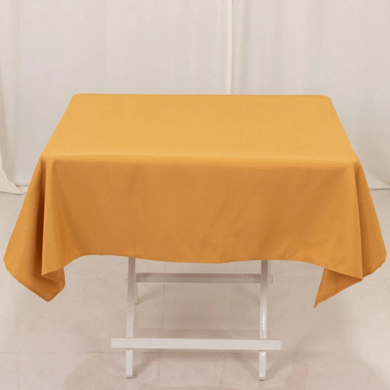 54x54 Inch Premium Square Polyester Tablecloth - Wrinkle & Stain Resistant - Perfect for Dining Tables, Parties, Weddings & Events