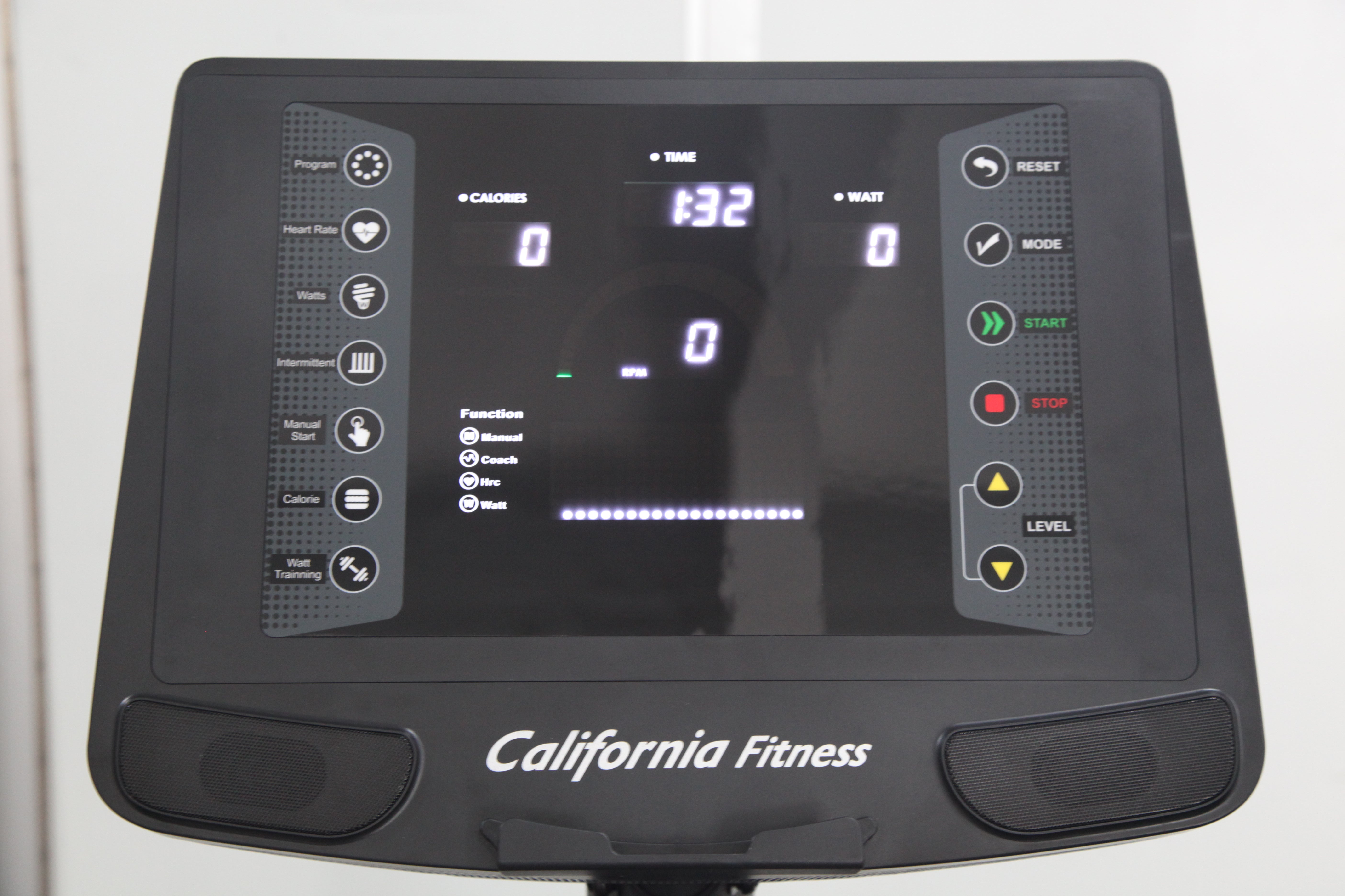 California Fitness U8 Upright Exercise Bike for Home Gym - Quiet Magnetic Resistance, LCD Display, Adjustable Seat - Perfect for Cardio Workouts & Indoor Cycling Training