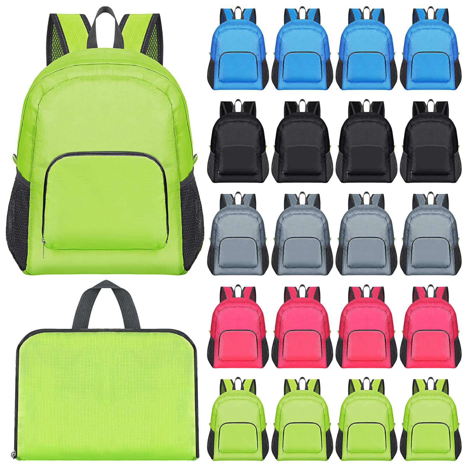 **Reginary 40 Pcs Bulk Backpacks - 17 Inch Foldable School Backpack for Students, Travel & Books - Assorted Colors (Colorful) - Perfect for School, Travel, Sports & Daily Use**