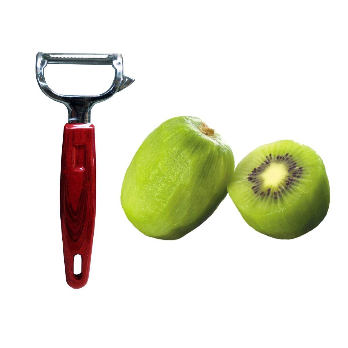 Premium Stainless Steel Fruit and Vegetable Peeler - Ergonomic Kitchen Tool for Peeling Apples, Potatoes, Carrots | Perfect for Home Cooking, Meal Prep & Camping