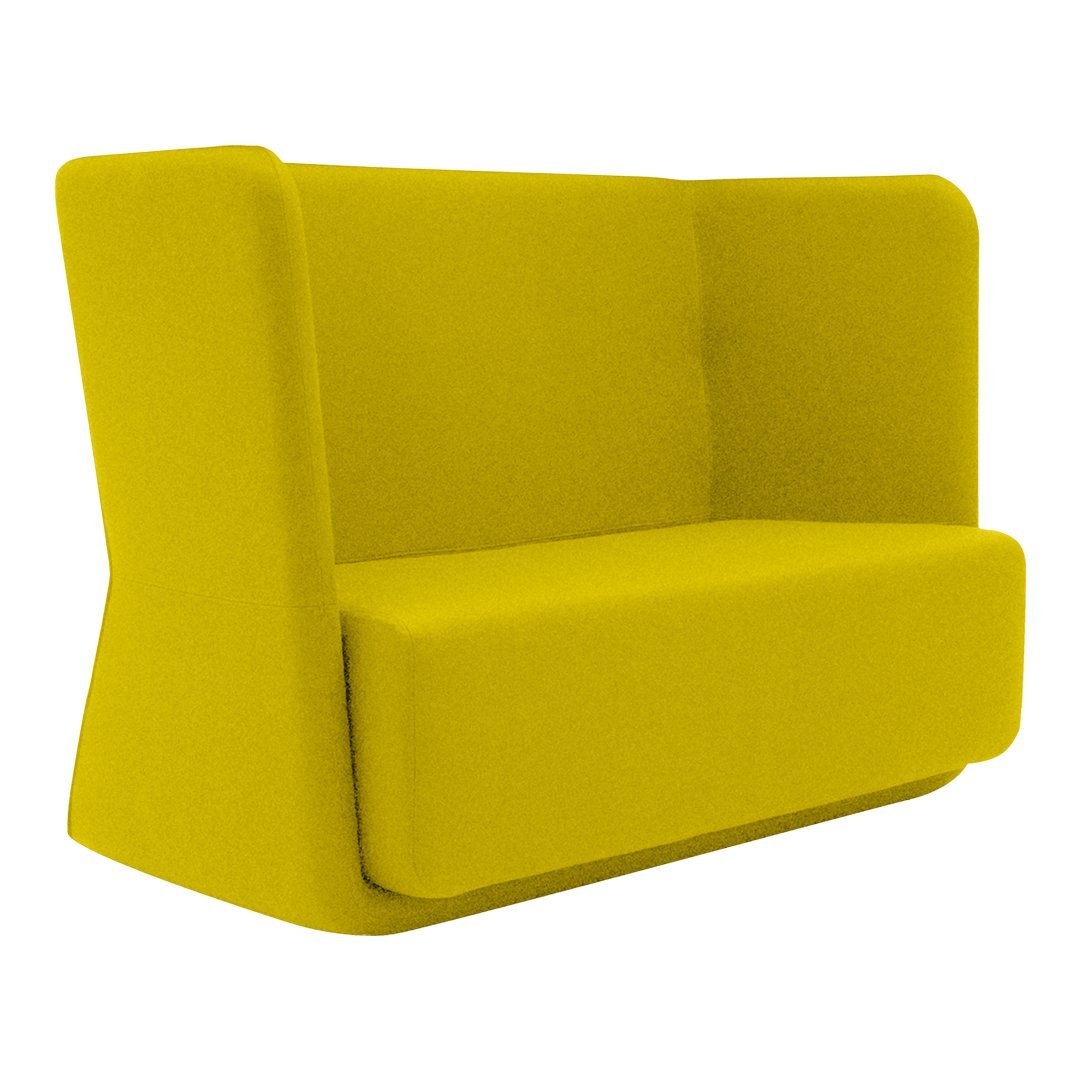Demacker Basket Sofa - Low Profile Modern Woven Rattan Sofa with Soft Cushions for Living Room, Patio, or Outdoor Lounge