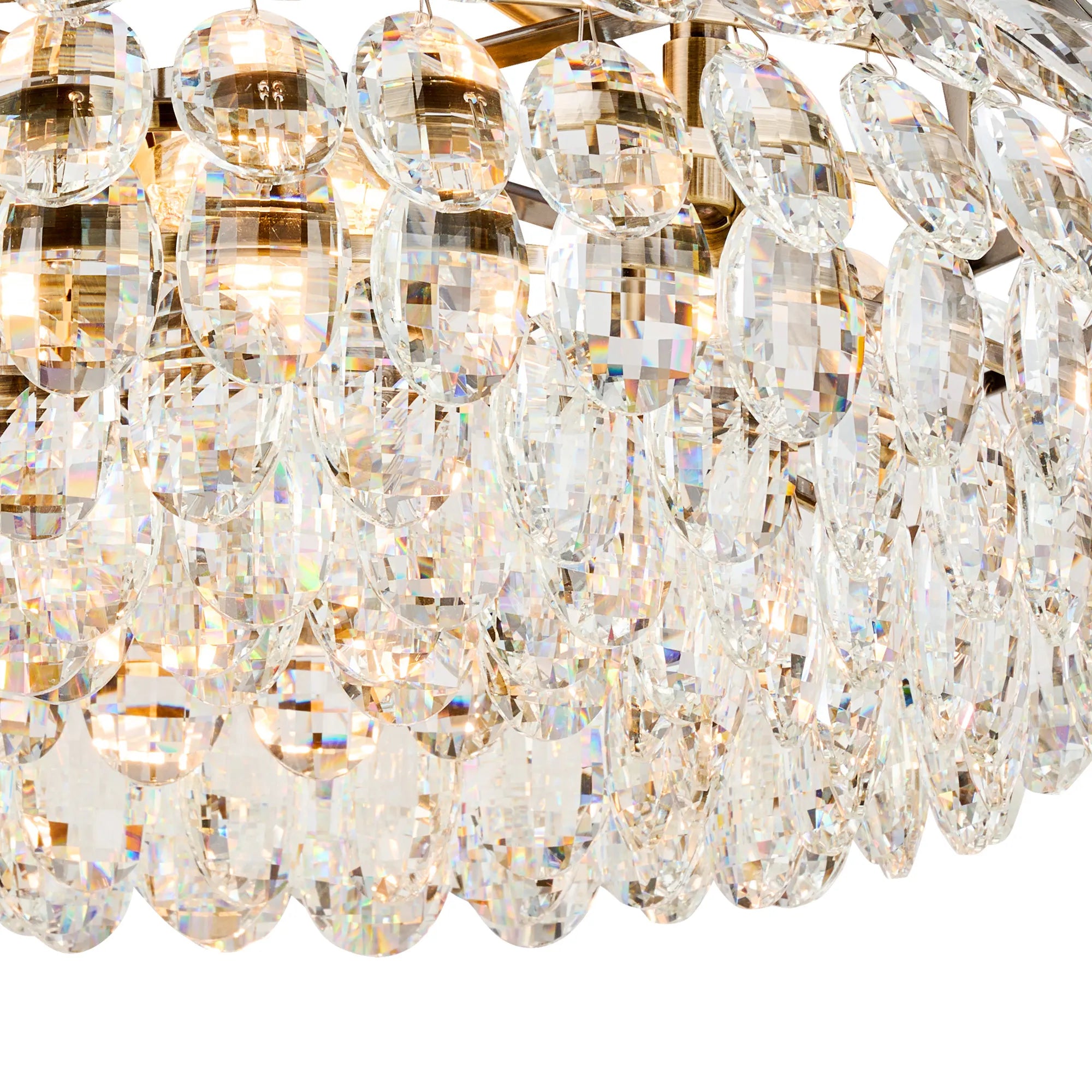 Consten Semi Flush Ring Ceiling Light Fixture with E14 Socket - Perfect for Bedroom, Hallway & Small Space Lighting