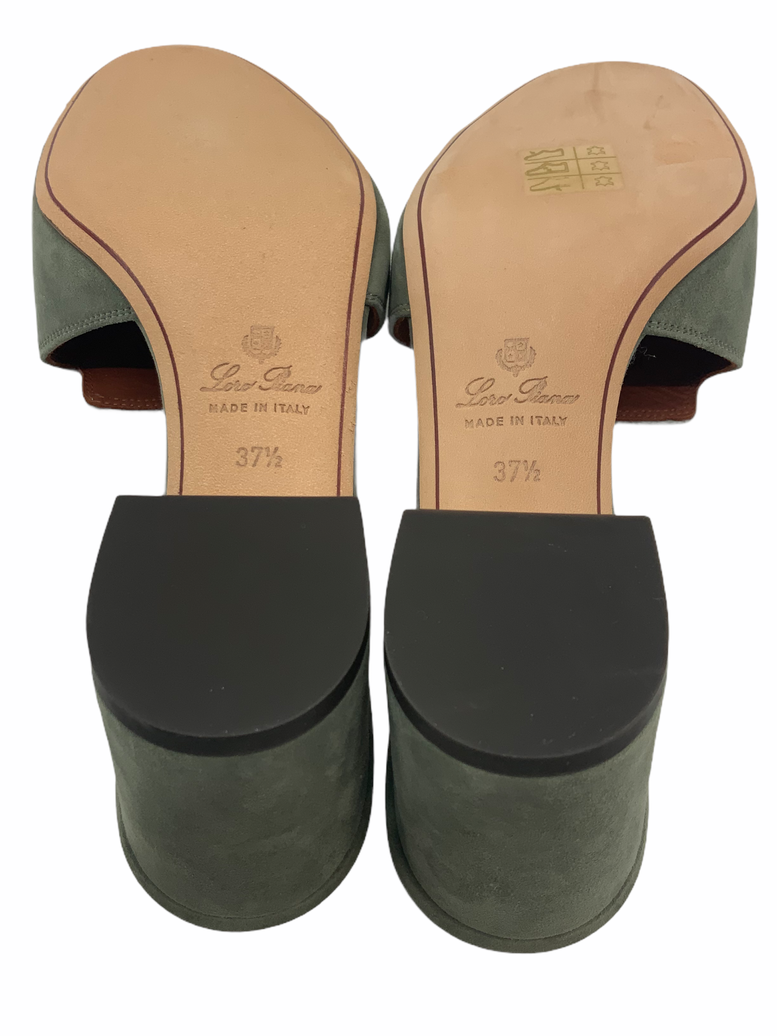 Loro Piana My Charms Suede Slide Mules Women's Size 7.5 - Comfortable Summer House Slippers for Indoor/Outdoor Wear