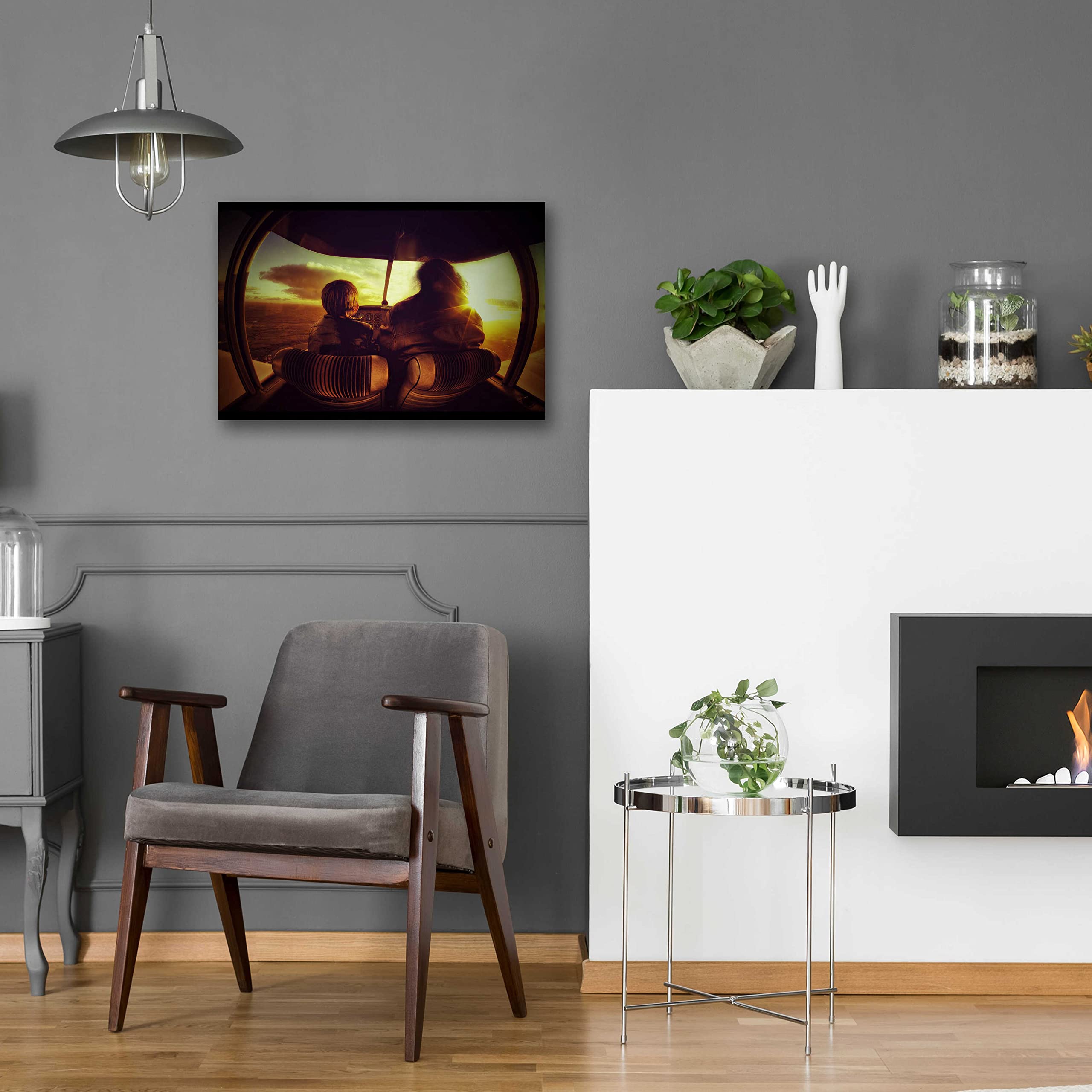 Epic Art 'Le Petite Prince' by Sebastien Lory - Premium Acrylic Glass Wall Art Decor 24x16 Inches - Perfect for Living Room, Bedroom & Office Wall Decor