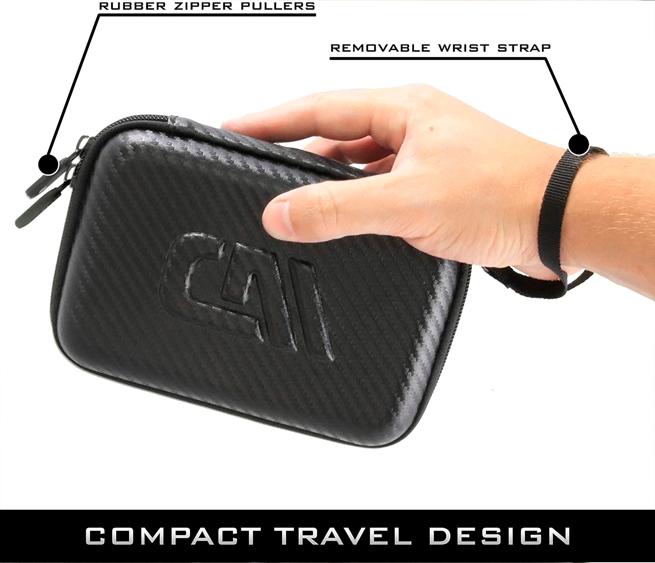 CASEMATIX Protective Carry Case for G-Technology G-Drive Mobile 1TB/2TB/4TB USB 3.0 & USB-C External Hard Drives - Durable Storage Solution for Travel, Office & Data Backup