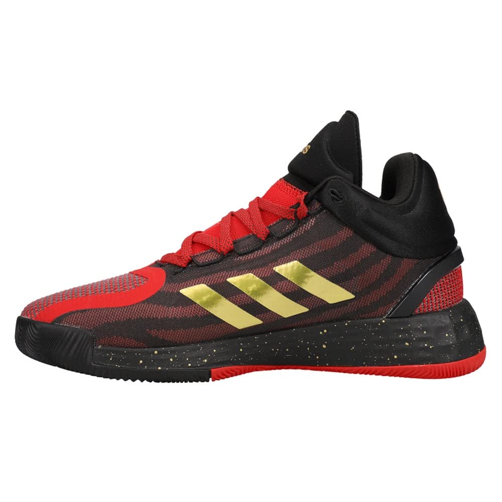 adidas Men's D Rose 11 Basketball Shoes - Black & Red Sneakers for Casual Wear & Court Performance - Size 8.5 M US - Perfect for Basketball Games, Training & Street Style Fashion