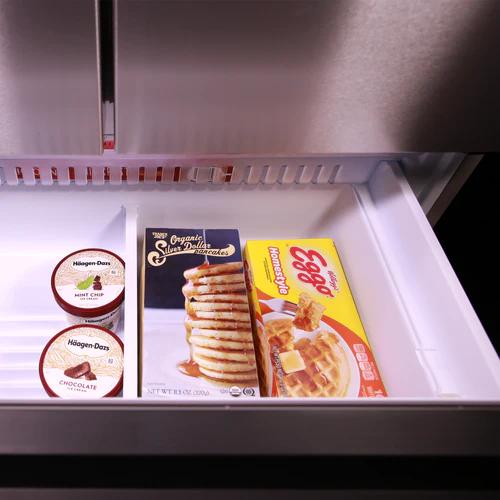 Avanti 33 Inch 18.0 cu ft Freestanding French Door Refrigerator with Frost-Free Technology - Energy Efficient 4-Door Fridge for Kitchen, Home, Office & Restaurant Use (Model FFFDD18L3S)
