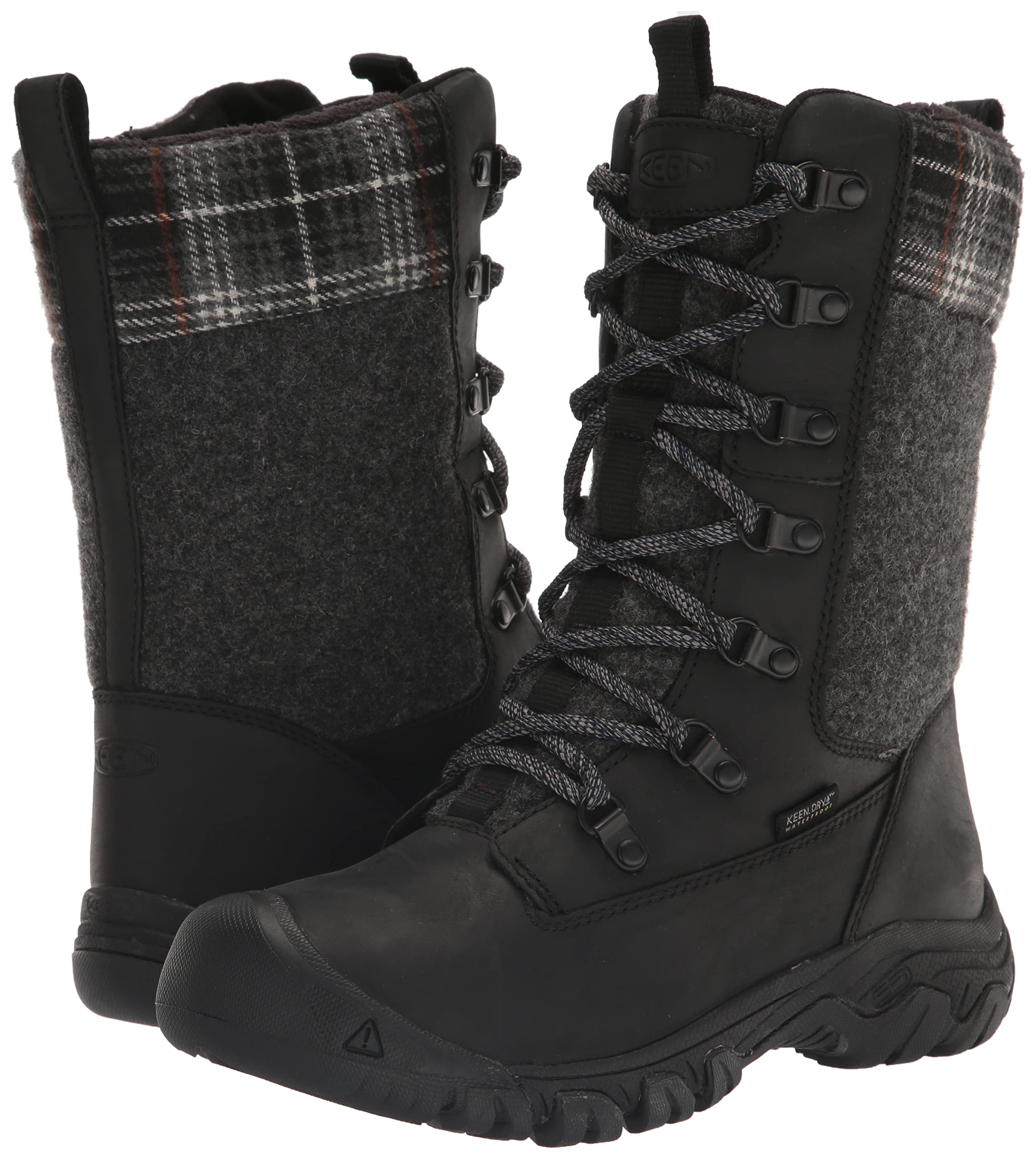 KEEN Women's Greta Tall Classic Waterproof Snow Boots - Winter Hiking, Snowshoeing & Cold Weather Outdoor Activities