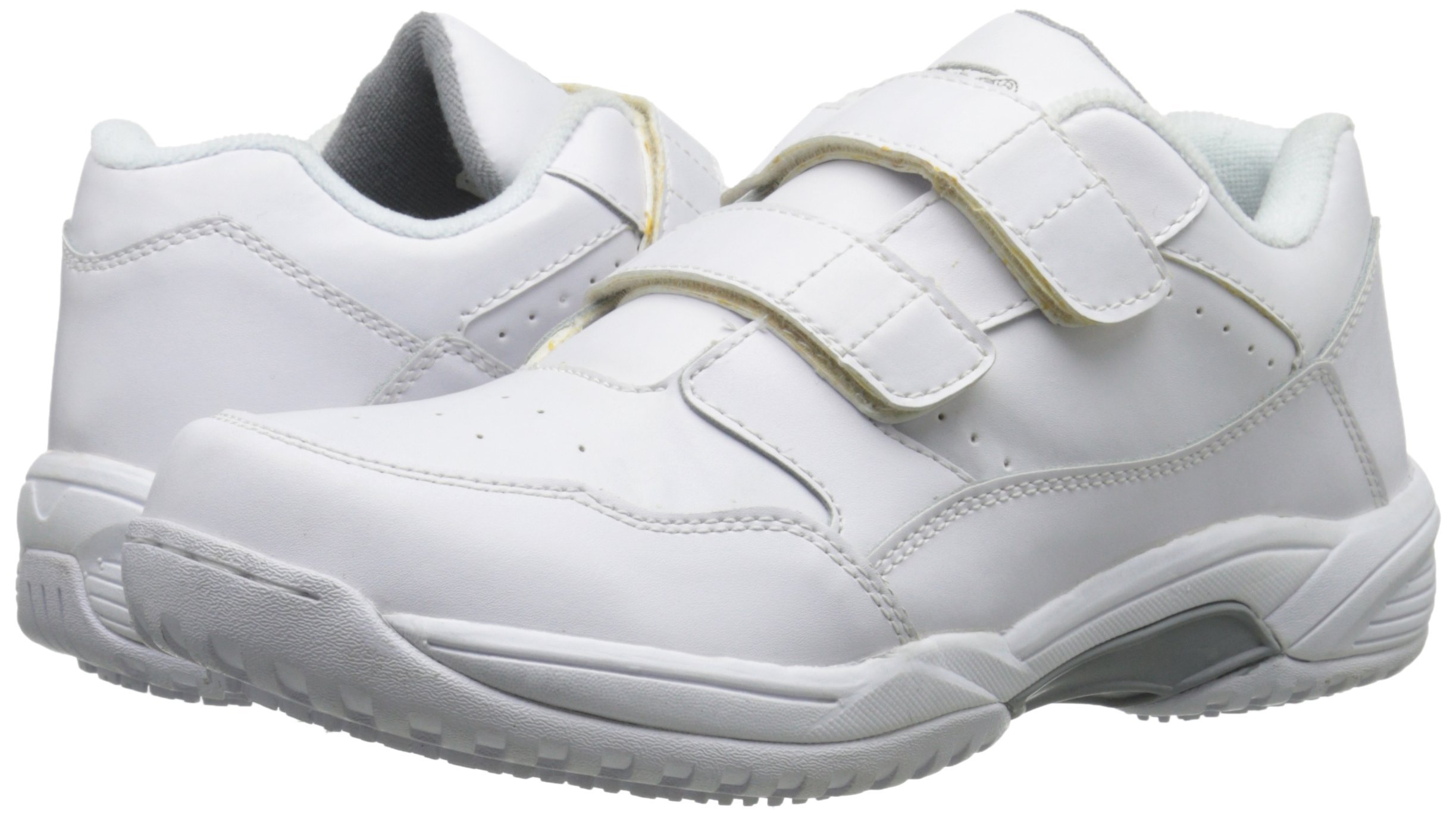 Ad Tec Men's Non-Slip Athletic Shoes with Velcro Closure - Lightweight Work Shoes for Nurses, Chefs & Restaurant Staff - Comfortable Slip-On Sneakers for Healthcare, Food Service & Industrial Workers