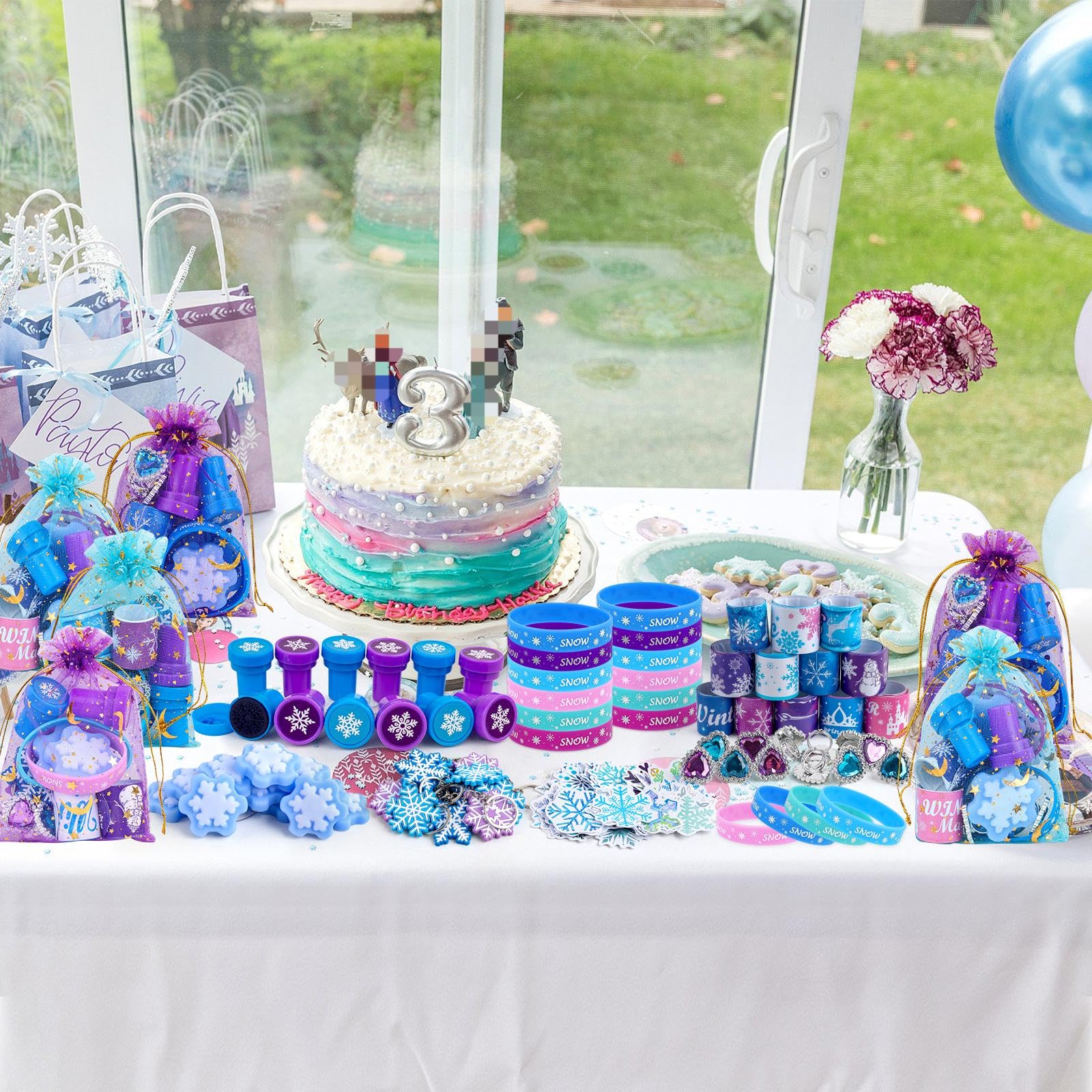 Frozen Birthday Party Supplies & Decorations - Frozen Party Favors, Goodie Bags Fillers, Pinata Fillers for Girls & Kids | Perfect for Frozen Themed Birthday Parties, School Events & Disney Princess Celebrations