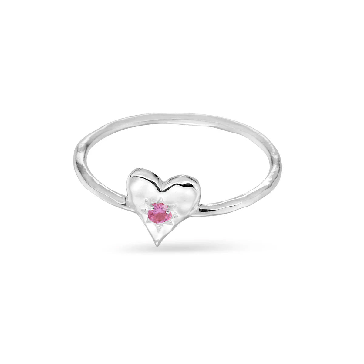 Pink Tourmaline Heart Ring for Women - Elegant Gemstone Jewelry Gift for Valentine's Day, Anniversary & Romantic Occasions