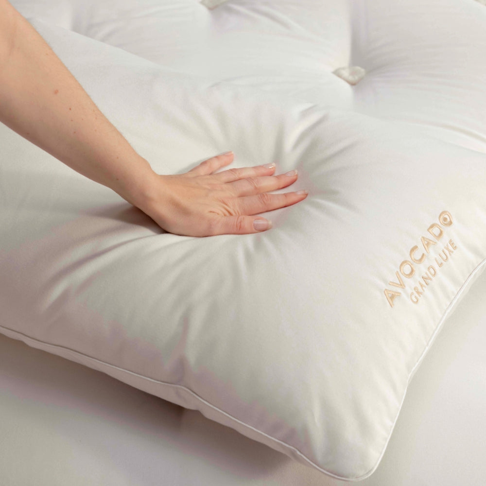 Premium Grand Luxe Pillow - Ultra Soft Memory Foam for Neck & Back Support - Perfect for Side Sleepers, Back Pain Relief & Luxury Bedding (White) - Ideal for Home, Office & Travel Use